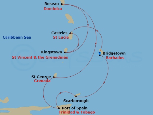 cruise ship tracker barbados