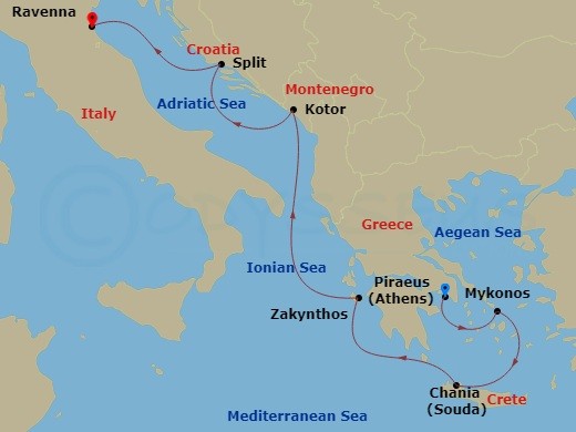 Athens Cruise Deals | Cruises from Athens | CruiseDirect