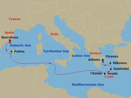 Athens Cruise Deals | Cruises from Athens | CruiseDirect