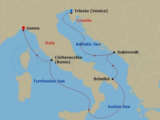 Trieste Cruise Deals | Cruises from Trieste | CruiseDirect