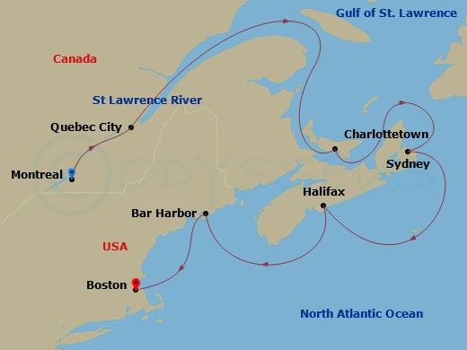 cruise with flight from montreal